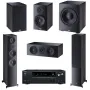 Домашний кинотеатр 5.1 HECO AURORA 1000 Ebony Black + AV-ресивер Onkyo TX-NR6100 B M2